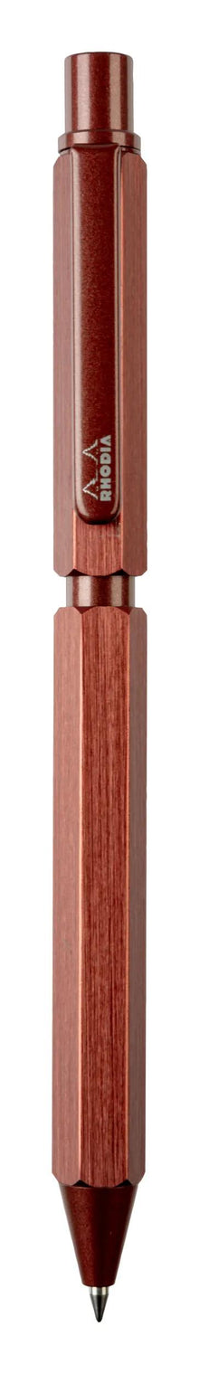 Rhodia scRipt 3-in-1 Multipen - Black & Red Ballpoint + 0.5mm Pencil - Brown