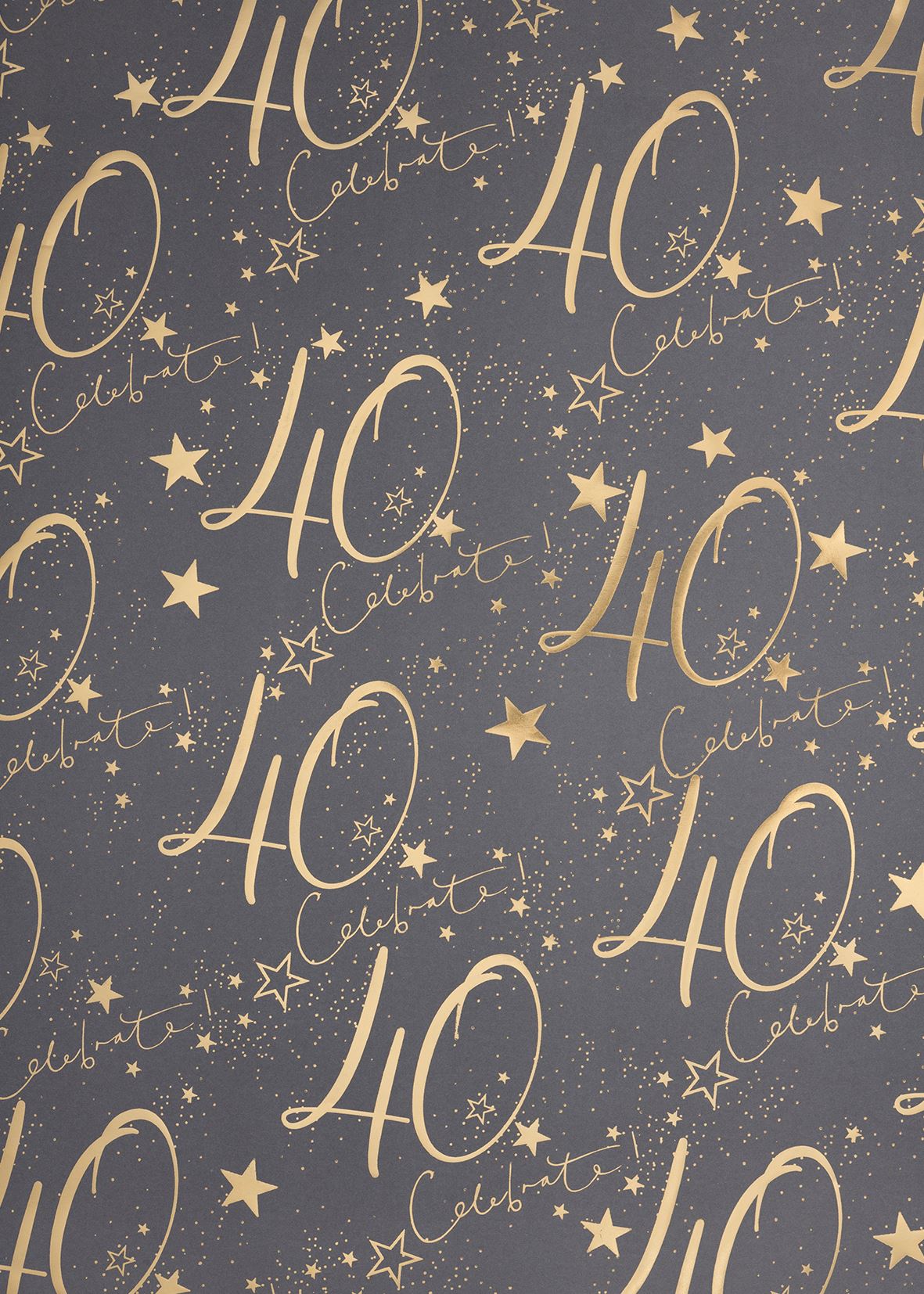 Celebrate 40 Wrapping Paper Sheet