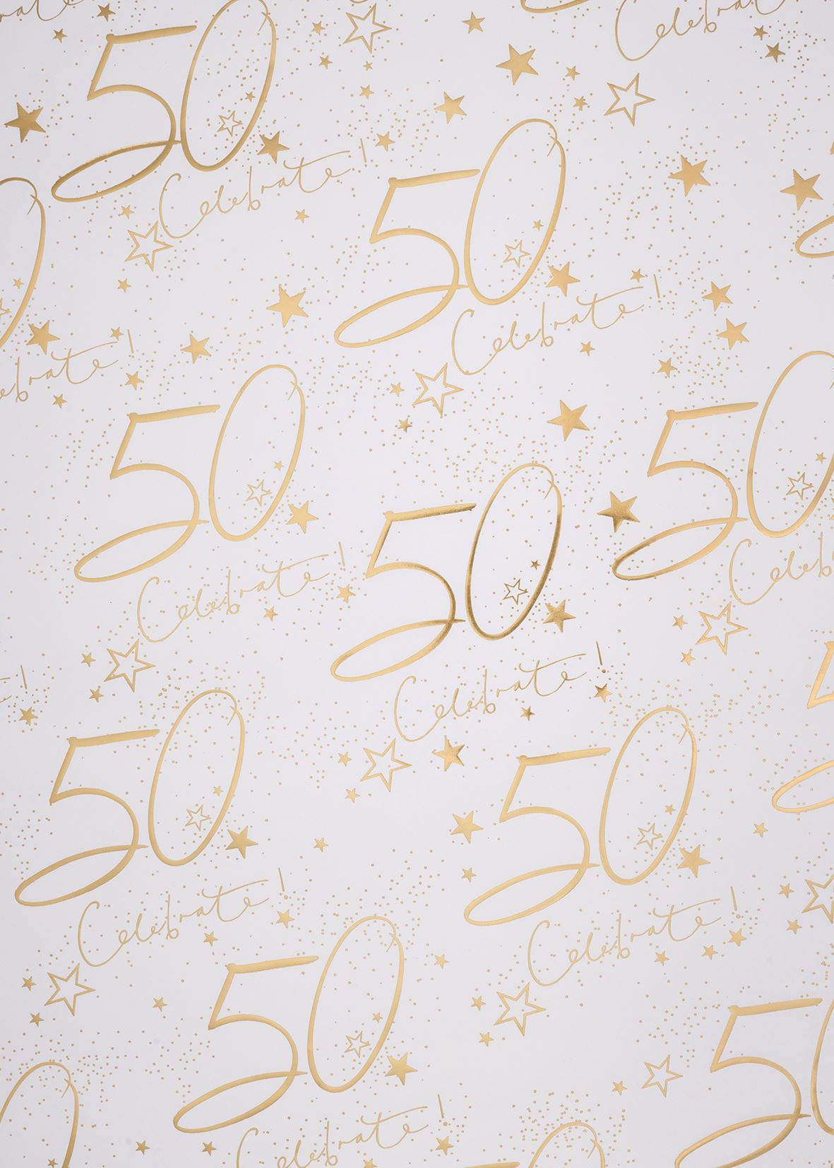 Celebrate 50 Wrapping Paper Sheet