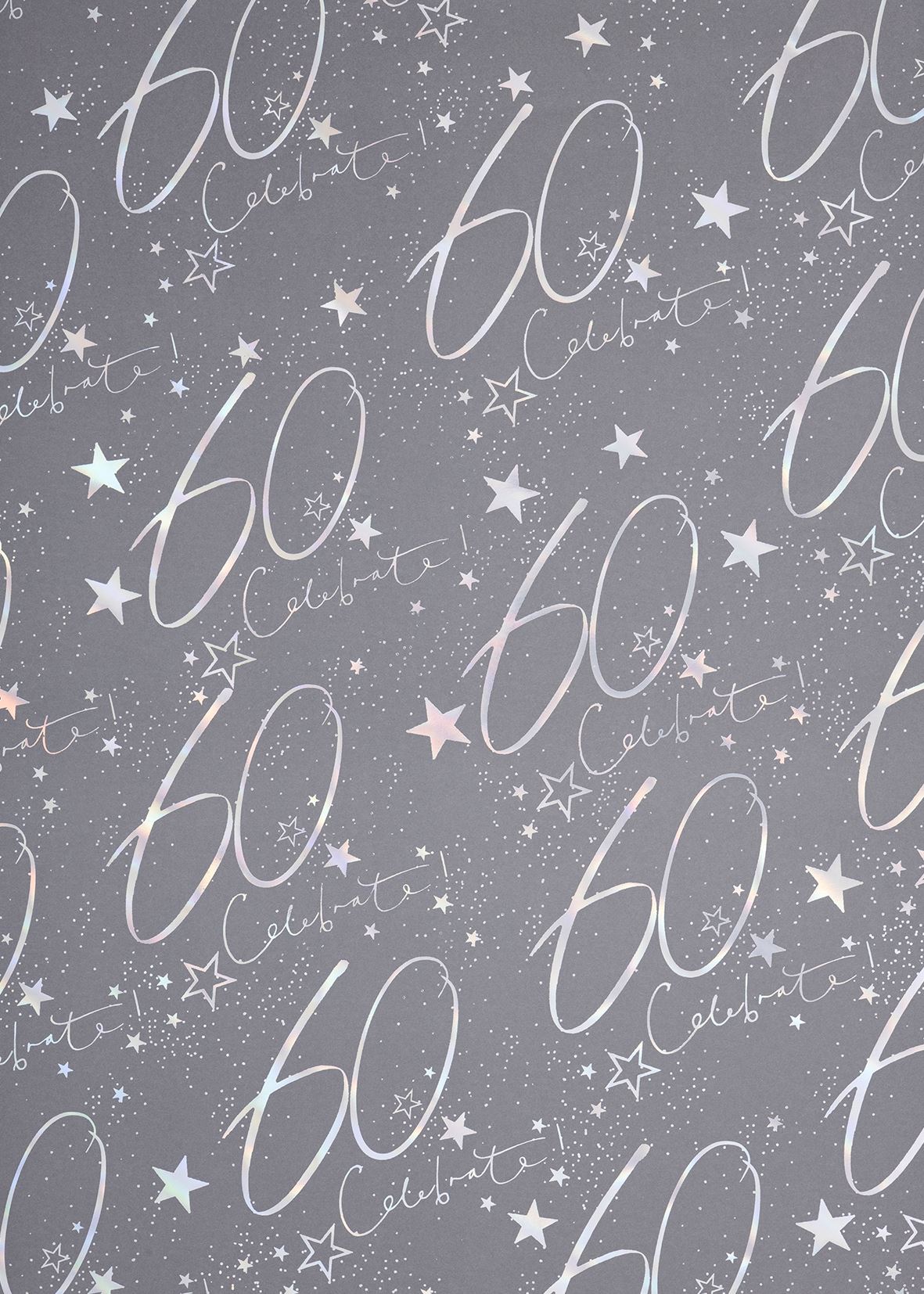 Celebrate 60 Wrapping Paper Sheet