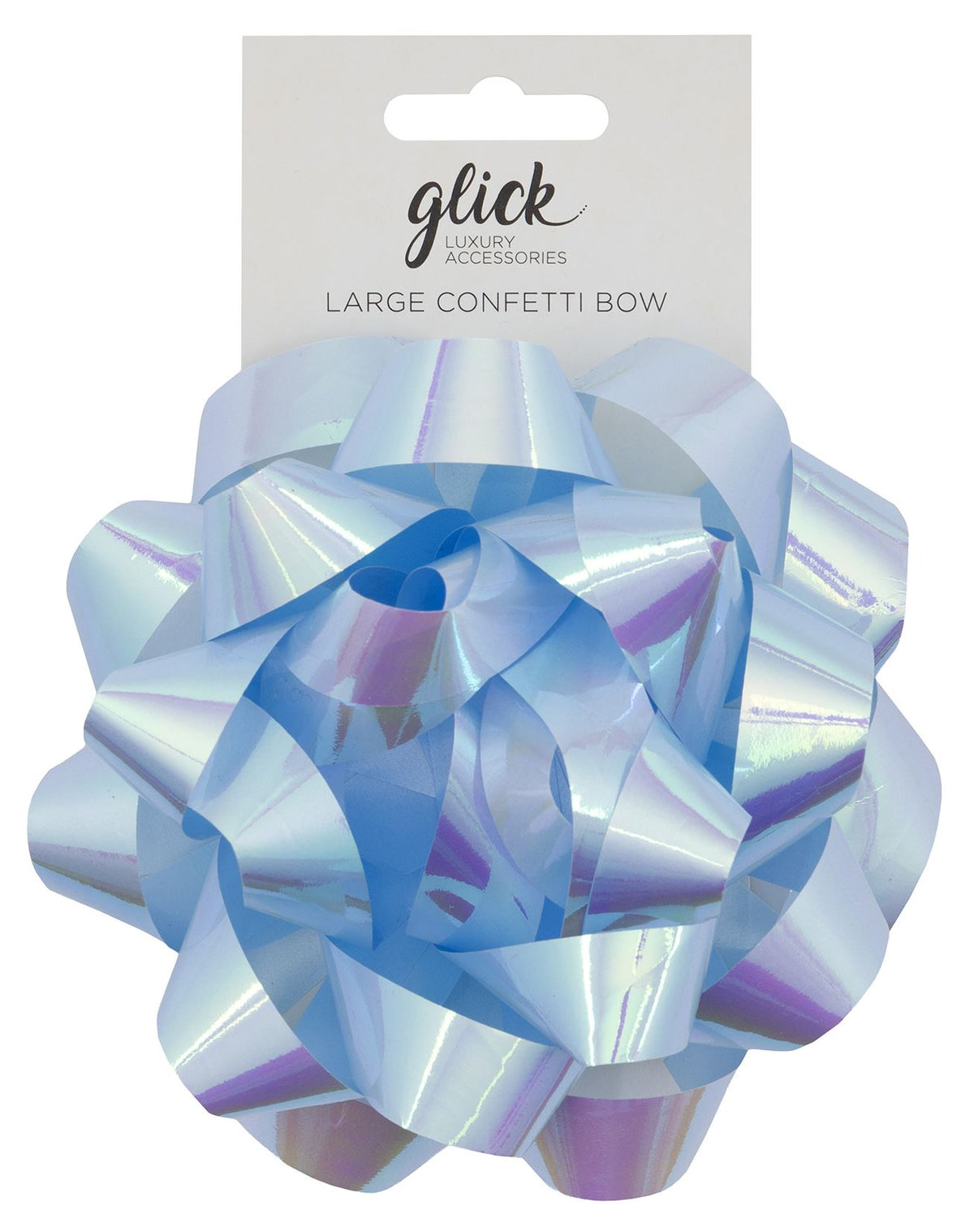 Baby Blue Large Confetti Gift Bow
