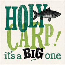 Holy Carp It's a Big One Blank Greetings Card