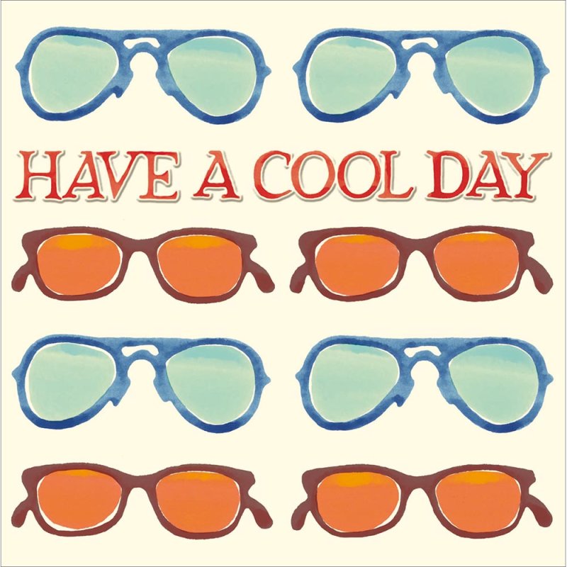 Emma Bridgewater Shades Have a Cool Day Blank Greetings Card