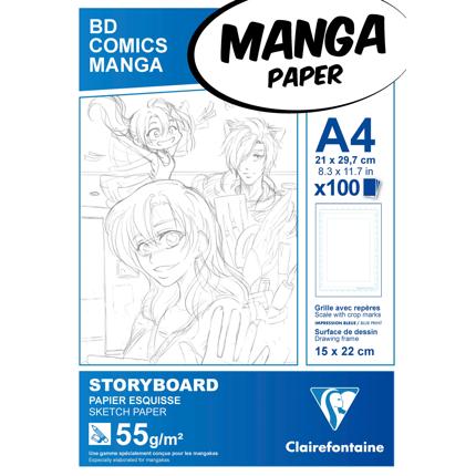 Manga Storyboard pad A4 100sh 55g S.F.