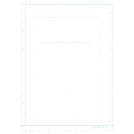 Manga Storyboard Pad A4 | 100 Sheets, 55gsm (6 Panels)