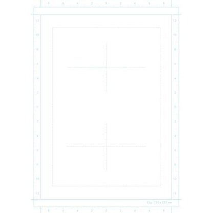 Manga Storyboard Pad A4 | 100 Sheets, 55gsm (6 Panels)