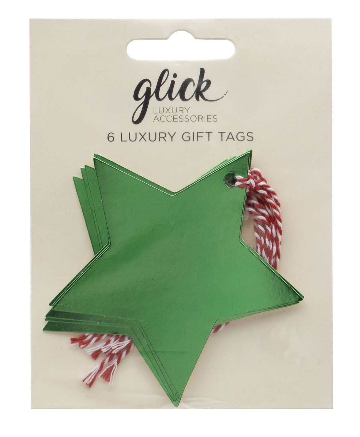 Star Green Gift Tags (Pack of 6)