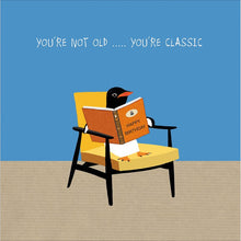 Sally Scaffardi Old Classic Penguin Blank Greetings Card