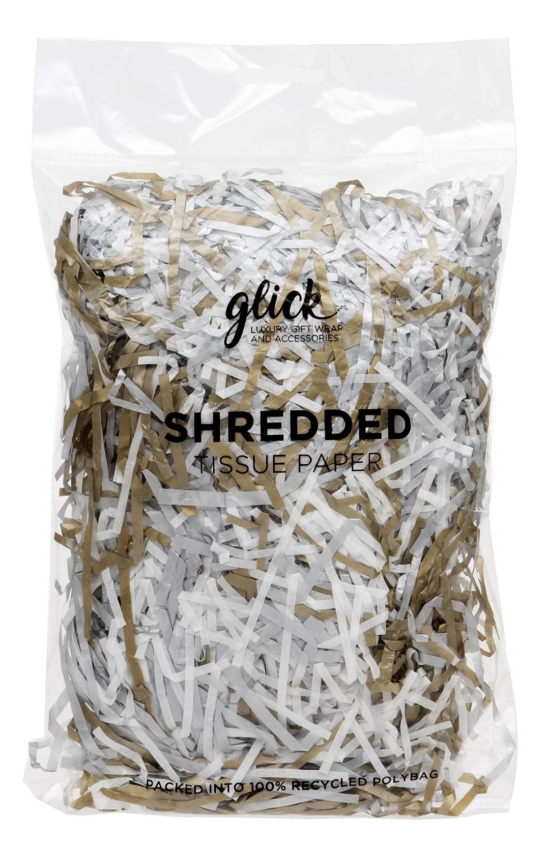 Tis Festive Mix Gold Silver White Shredded Tissue Paper