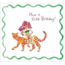 Ofelia Botella Wild Birthday Leopard Rider Card