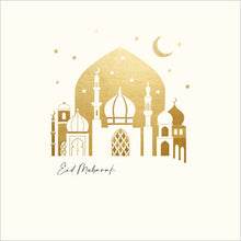 Wonderful Eid Gold Mosque Eid Card