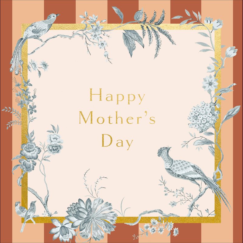 Pillemont Toile Birds Mother's Day Card