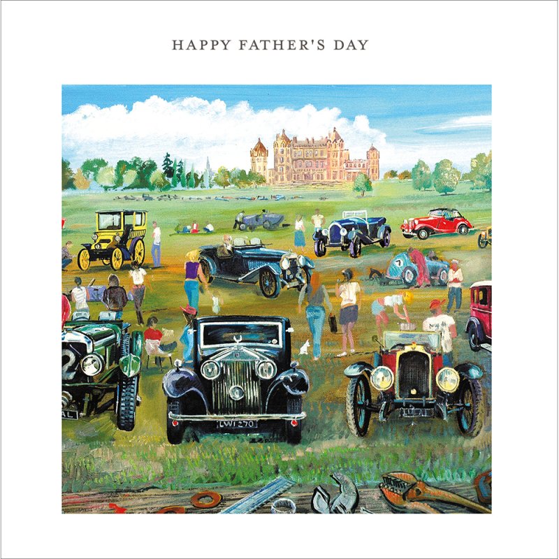 True Classic Vintage Car Show Father's Day Card