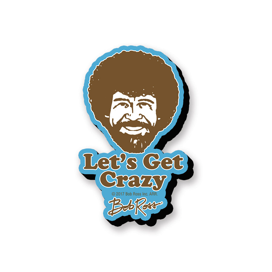 Bob Ross Funky Chunky Magnet – Crazy