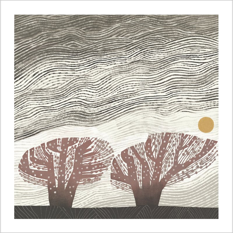 Tjitske Kamphuis Windy Blossom Blank Greetings Card