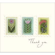 Floral Stamps Grateful Thanks Thank You Card