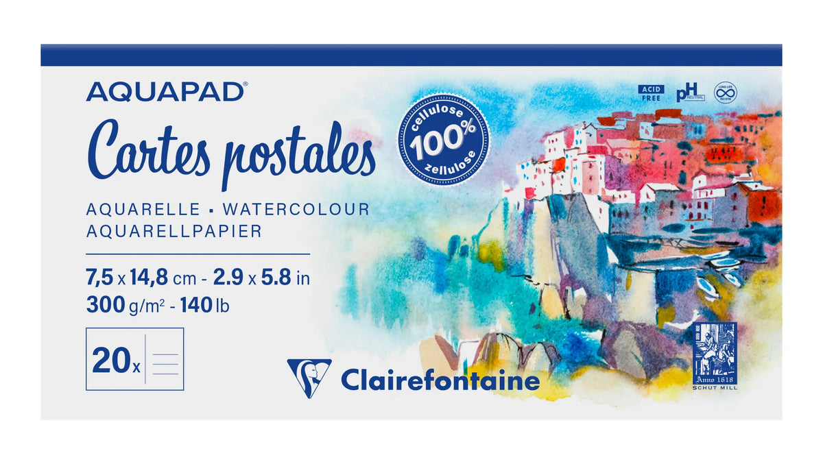 AQUAPAD Watercolour Post Cards