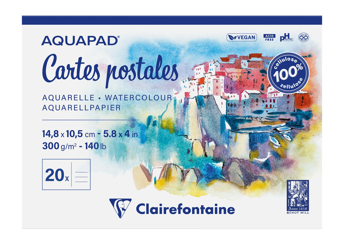 AQUAPAD Watercolour Post Cards