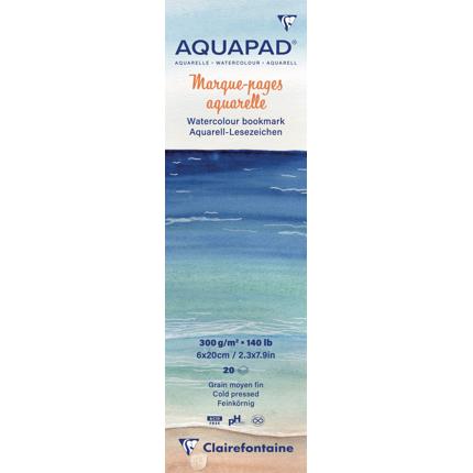 AQUAPAD 6 cm x 20 cm watercolour bookmark
