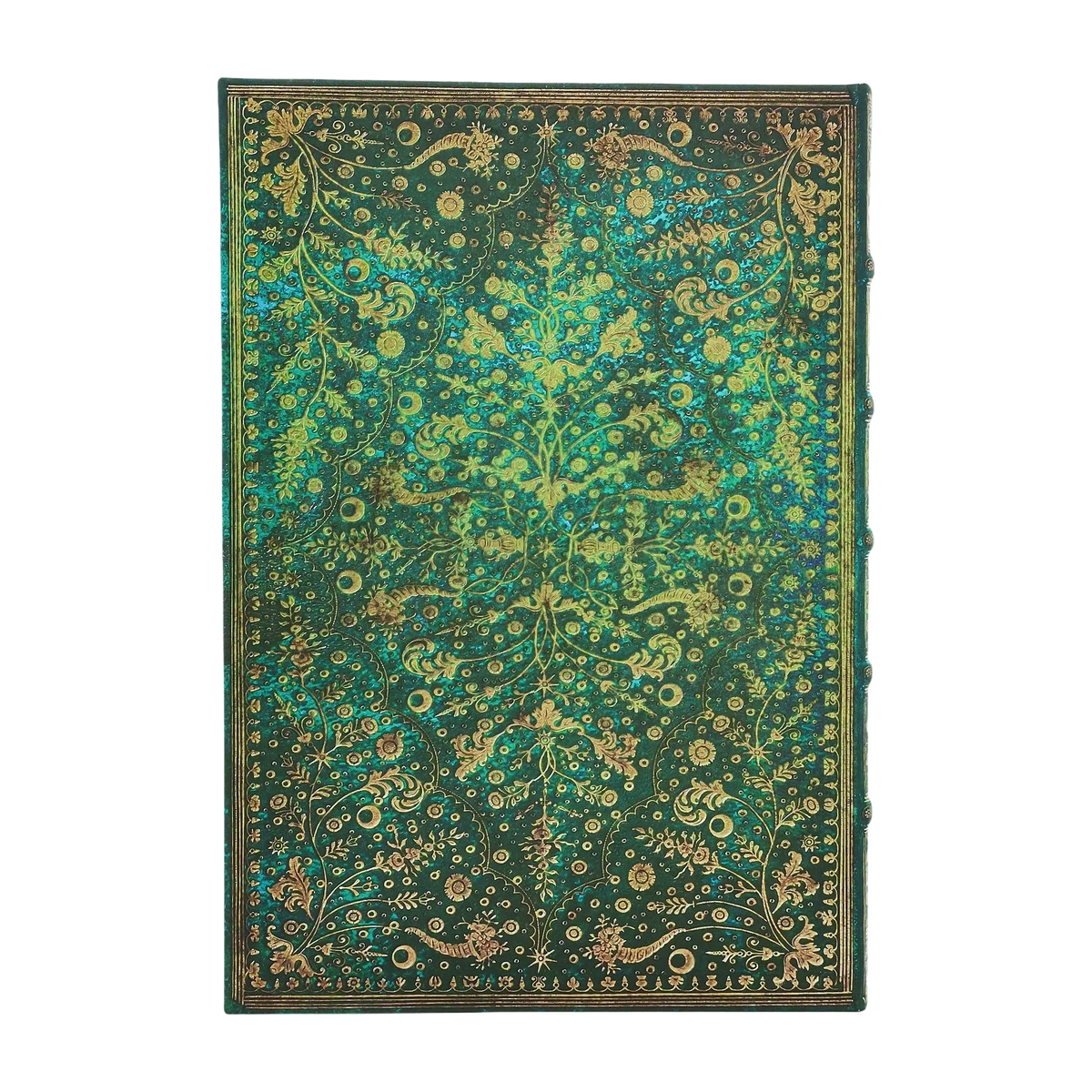 Paperblanks Emerald Flower Grande Hardback Journal – Plain, 240 Pages – back cover