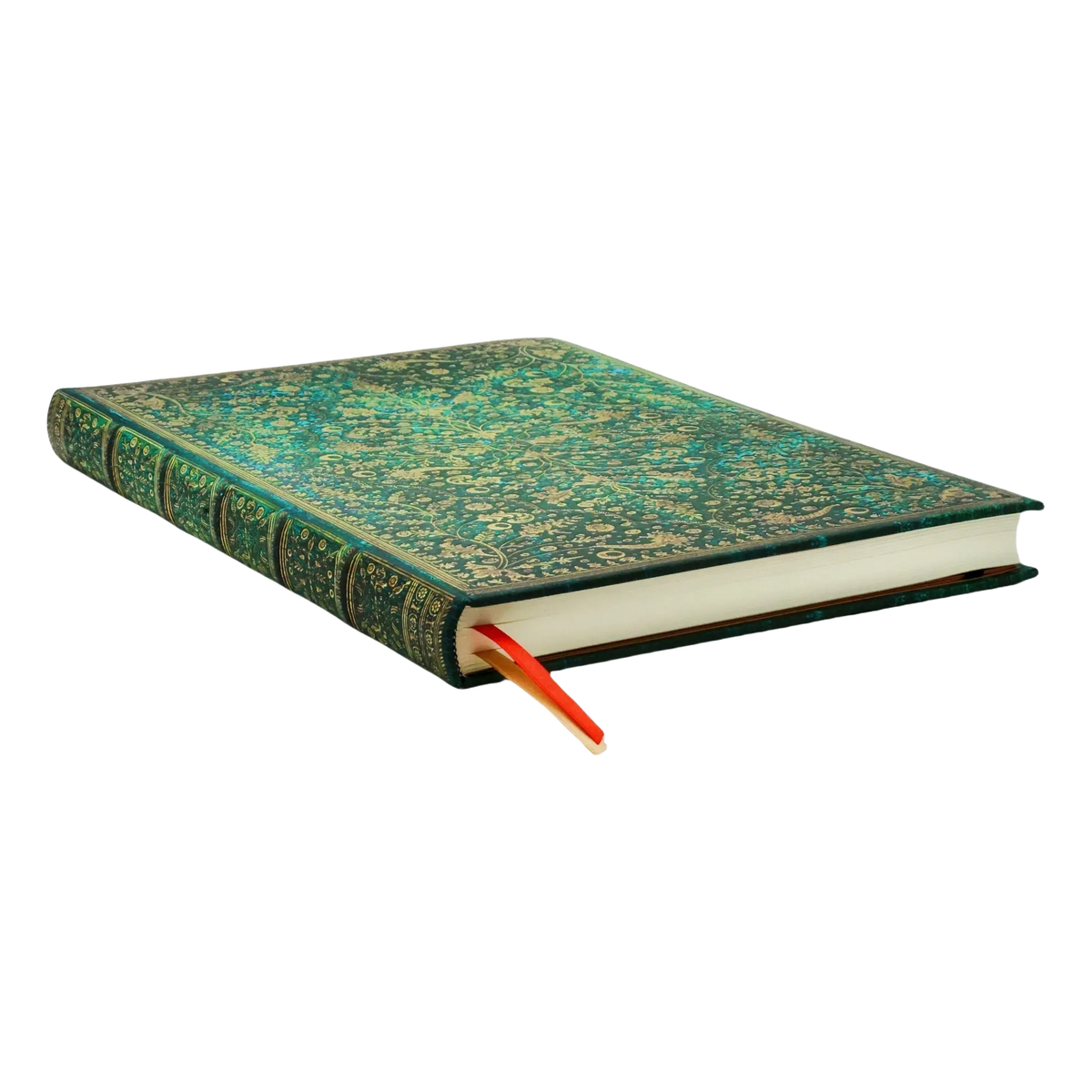 Paperblanks Emerald Flower Grande Hardback Journal – Plain, 240 Pages – page edge