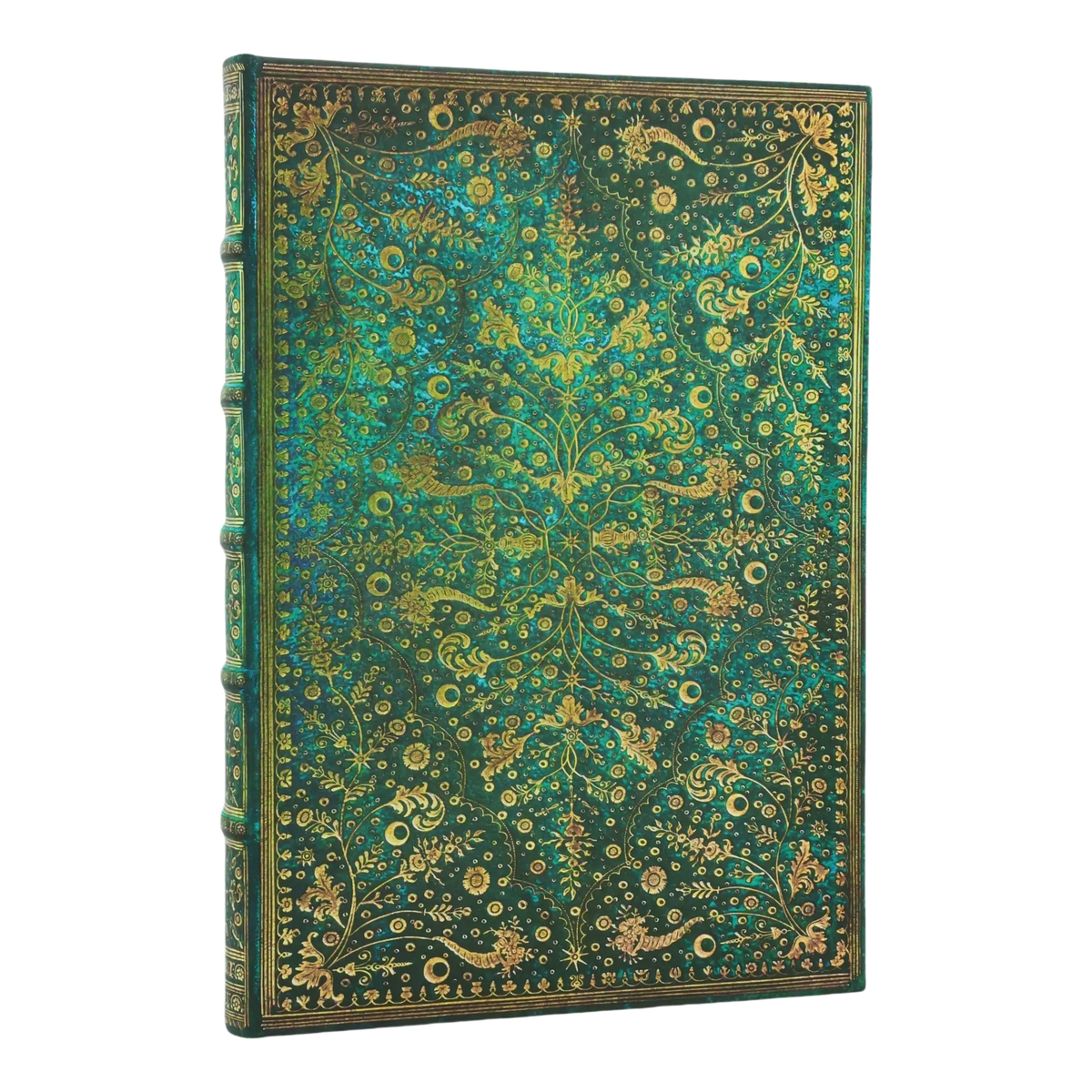 Paperblanks Emerald Flower Grande Hardback Journal – Plain, 240 Pages – front cover