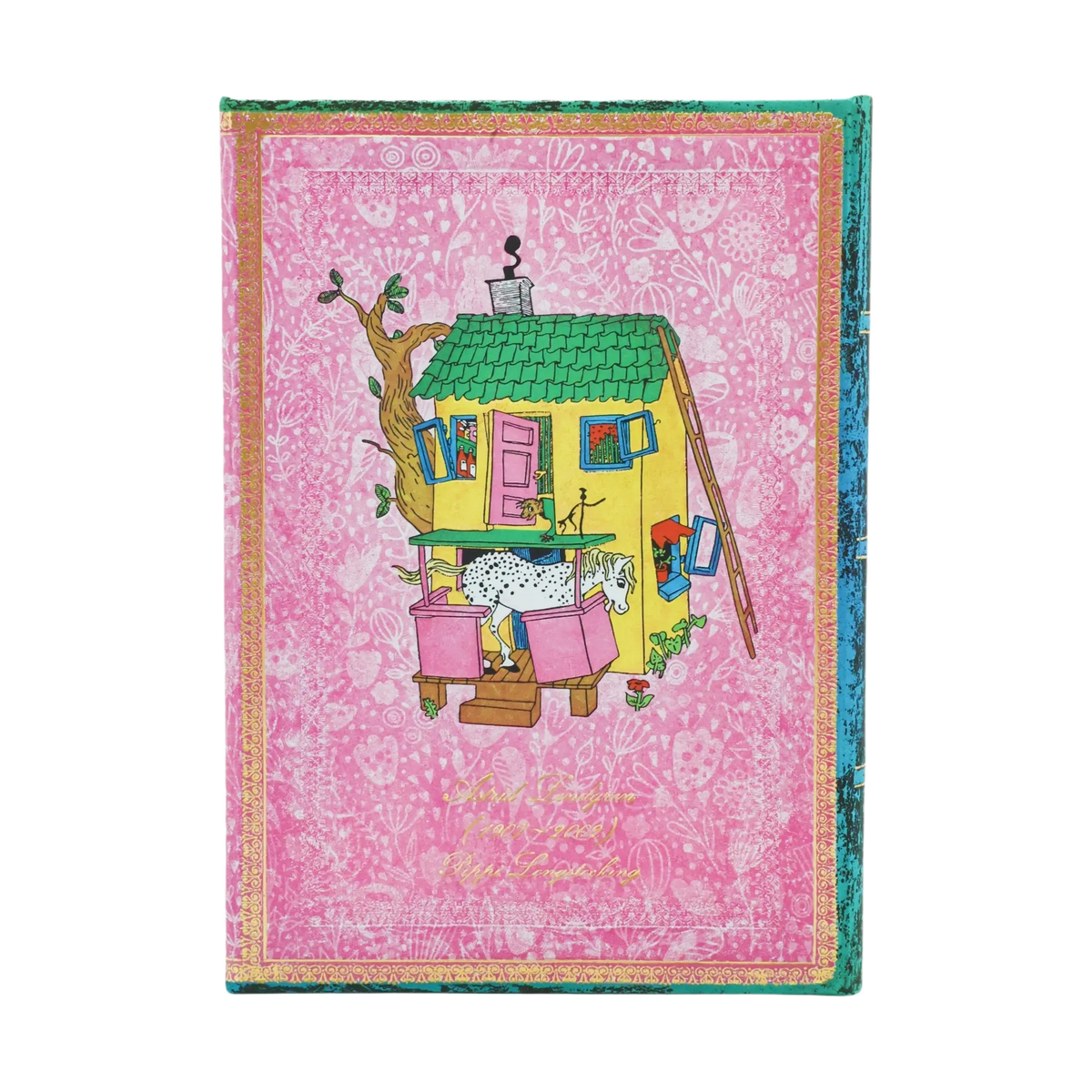 Paperblanks Astrid Lindgren, Pippi Longstocking Midi Hardback Journal – Plain, 144 Pages – back cover