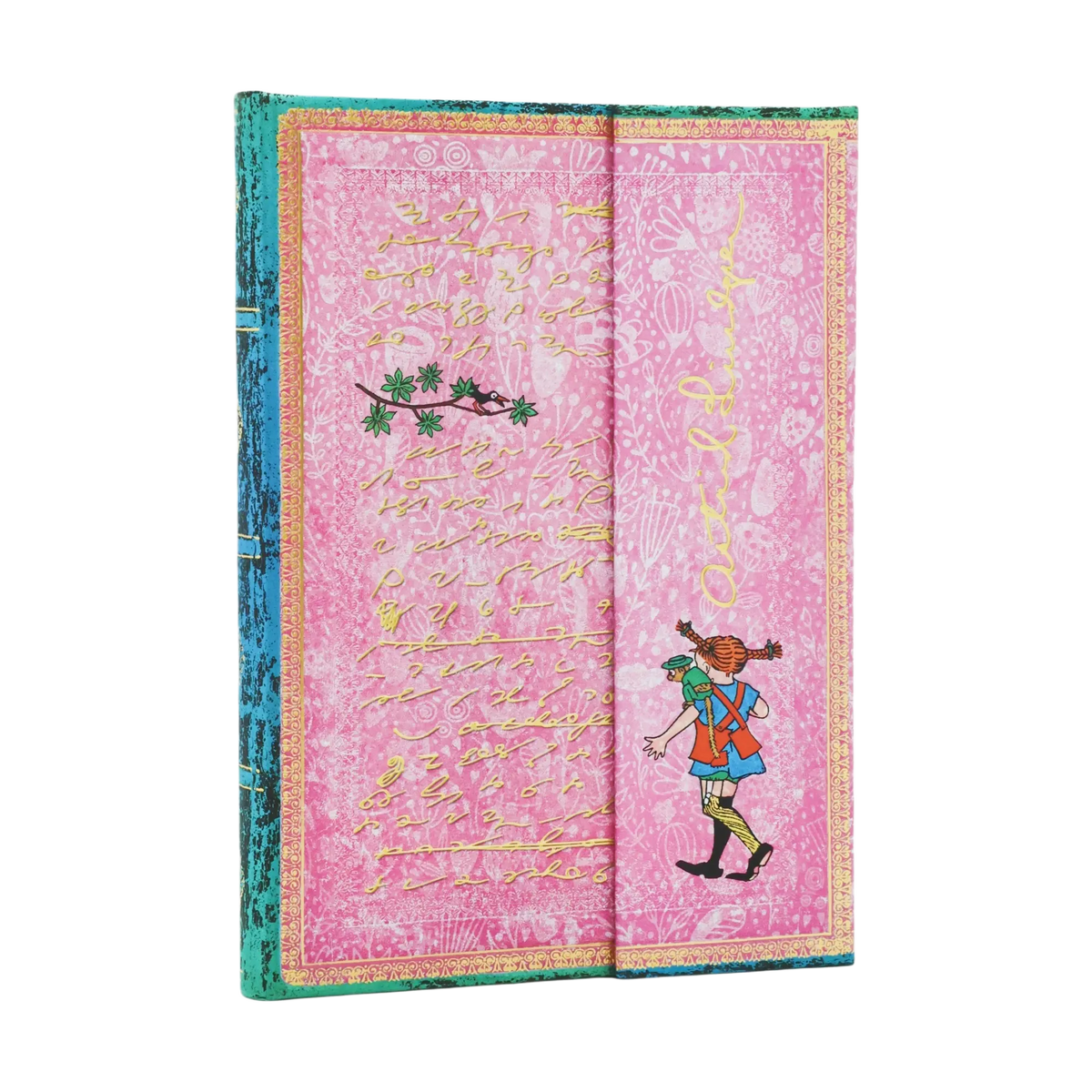 Paperblanks Astrid Lindgren, Pippi Longstocking Midi Hardback Journal – Plain, 144 Pages – front cover