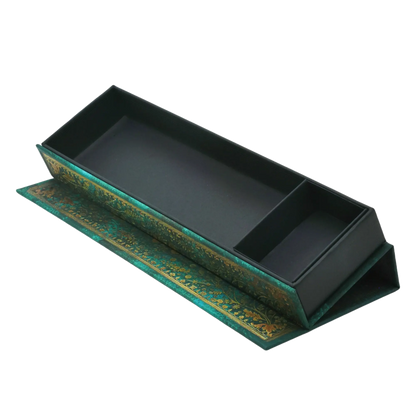 Paperblanks Emerald Flower Pencil Case – side view