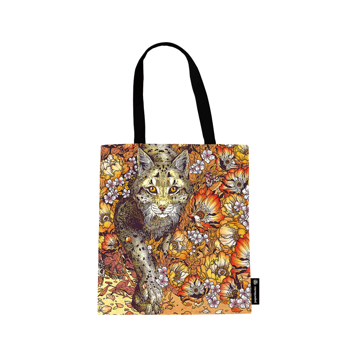 Paperblanks Lynx Rising Cotton Tote Bag – back view