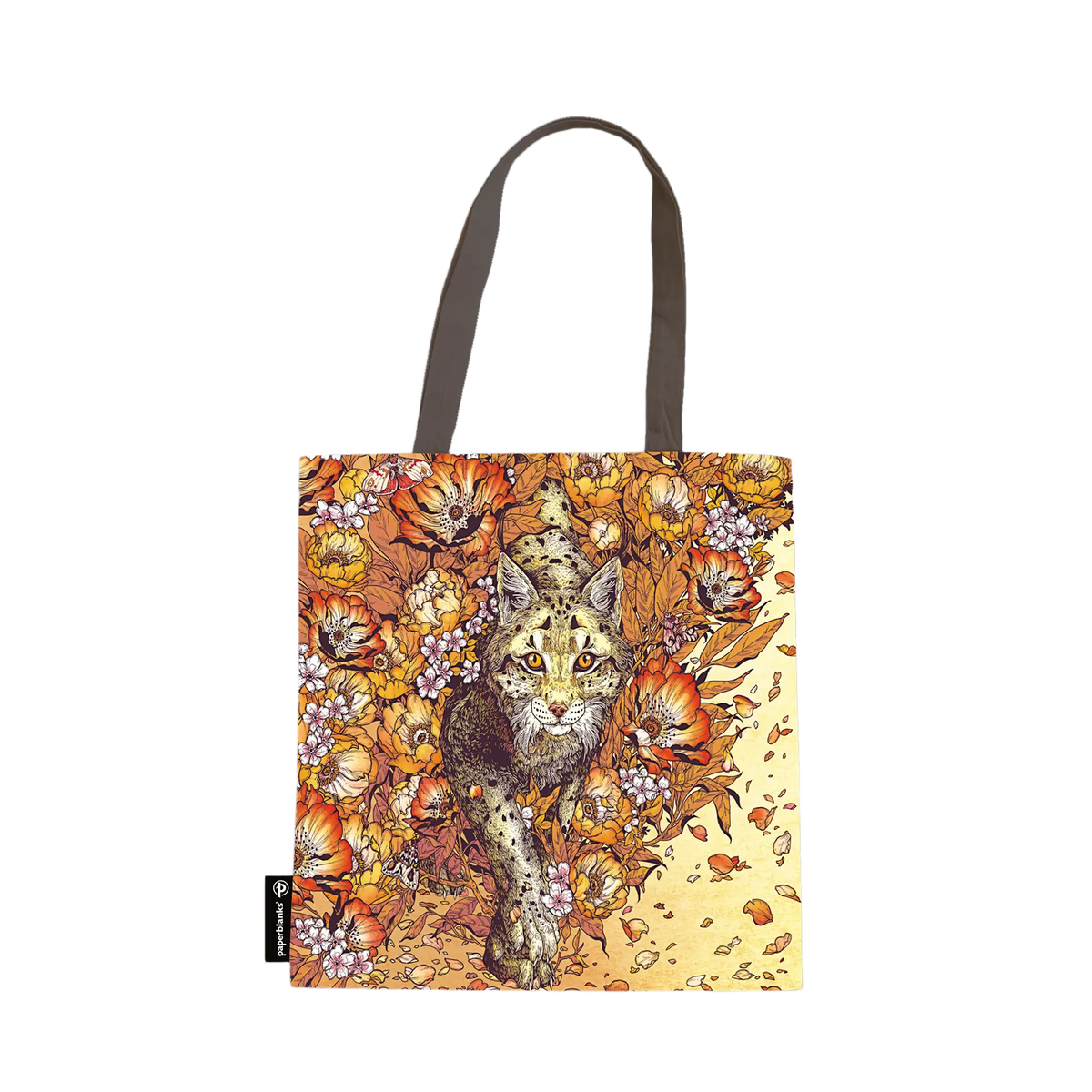 Paperblanks Lynx Rising Cotton Tote Bag – front view