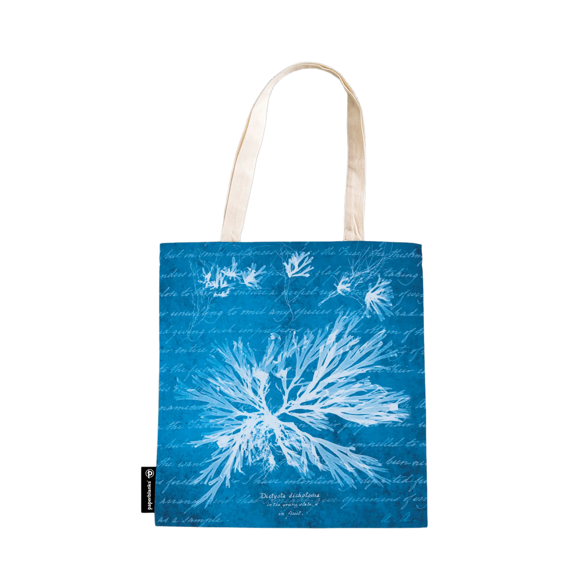 Paperblanks Sea Flowers Cotton Tote Bag – front view