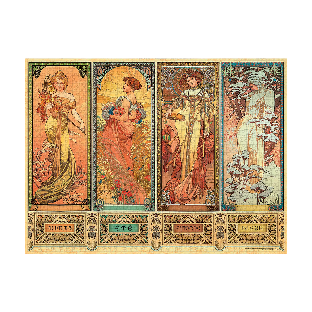 Paperblanks The Seasons (1900) 1000-Piece Jigsaw Puzzle – detail view