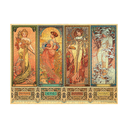 Paperblanks The Seasons (1900) 1000-Piece Jigsaw Puzzle – detail view
