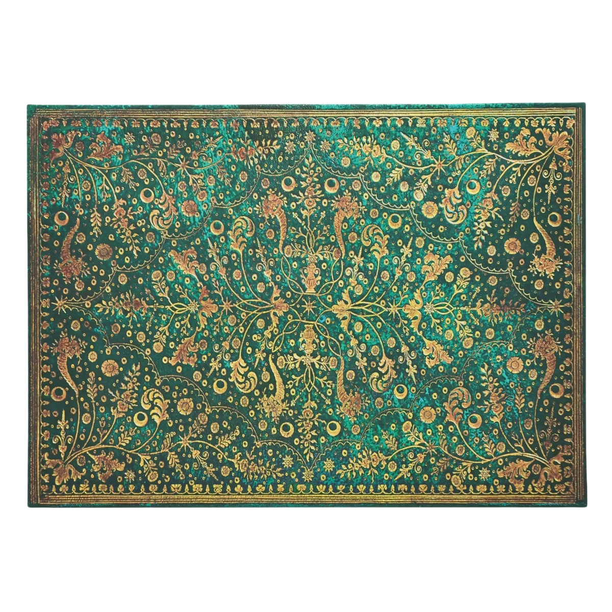 Paperblanks Emerald Flower Document Folder – back view