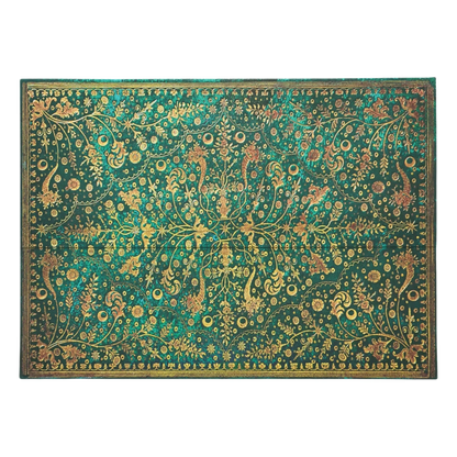 Paperblanks Emerald Flower Document Folder – front view