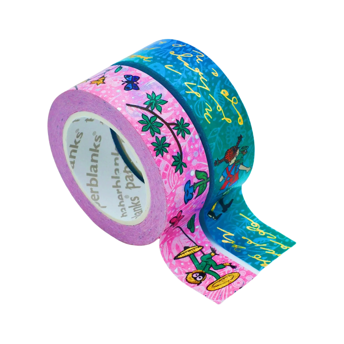 Paperblanks Astrid Lindgren, Pippi Longstocking Washi Tape – Pack of 2 – front view
