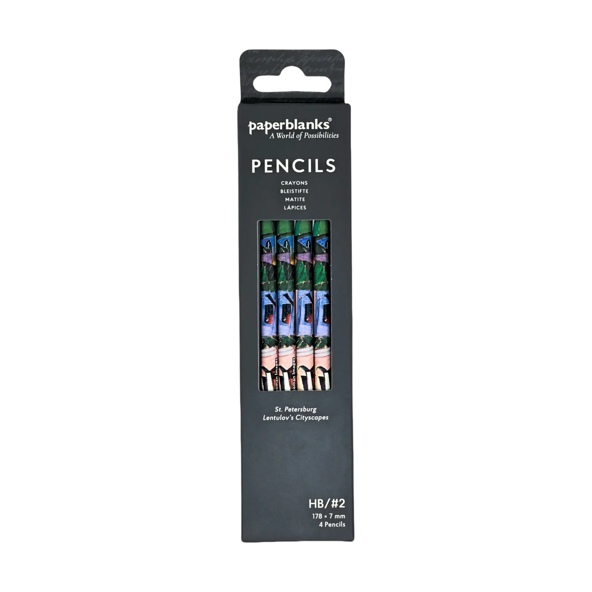 Paperblanks St. Petersburg Pencils – Pack of 4 – front view