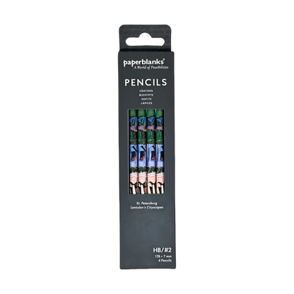 Paperblanks St. Petersburg Pencils – Pack of 4 – front view