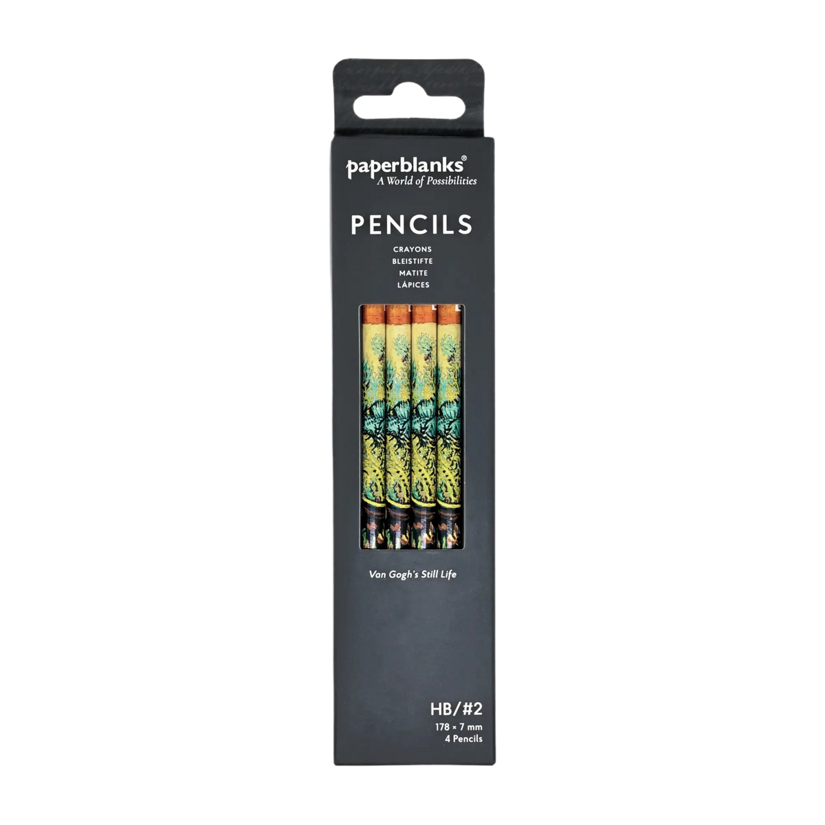 Paperblanks Van Gogh’s Still Life Pencils – Pack of 4 – front view