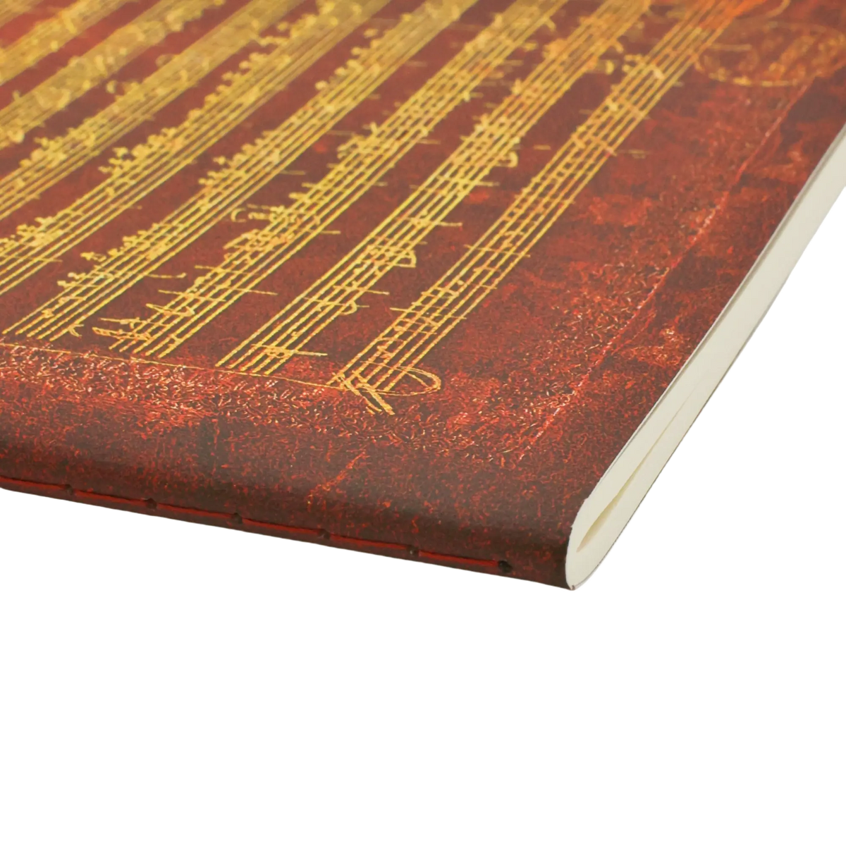 Paperblanks Mozart, The Hunt A5 Cahier Notebook – Music Manuscript – page edge