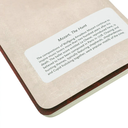 Paperblanks Mozart, The Hunt A6 Cahier Notebook – Plain – inside pages