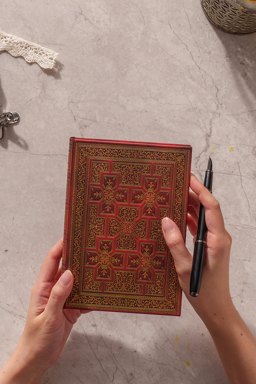 Paperblanks War of the Roses Grande Hardback Journal – Lined, 128 Pages – lifestyle image