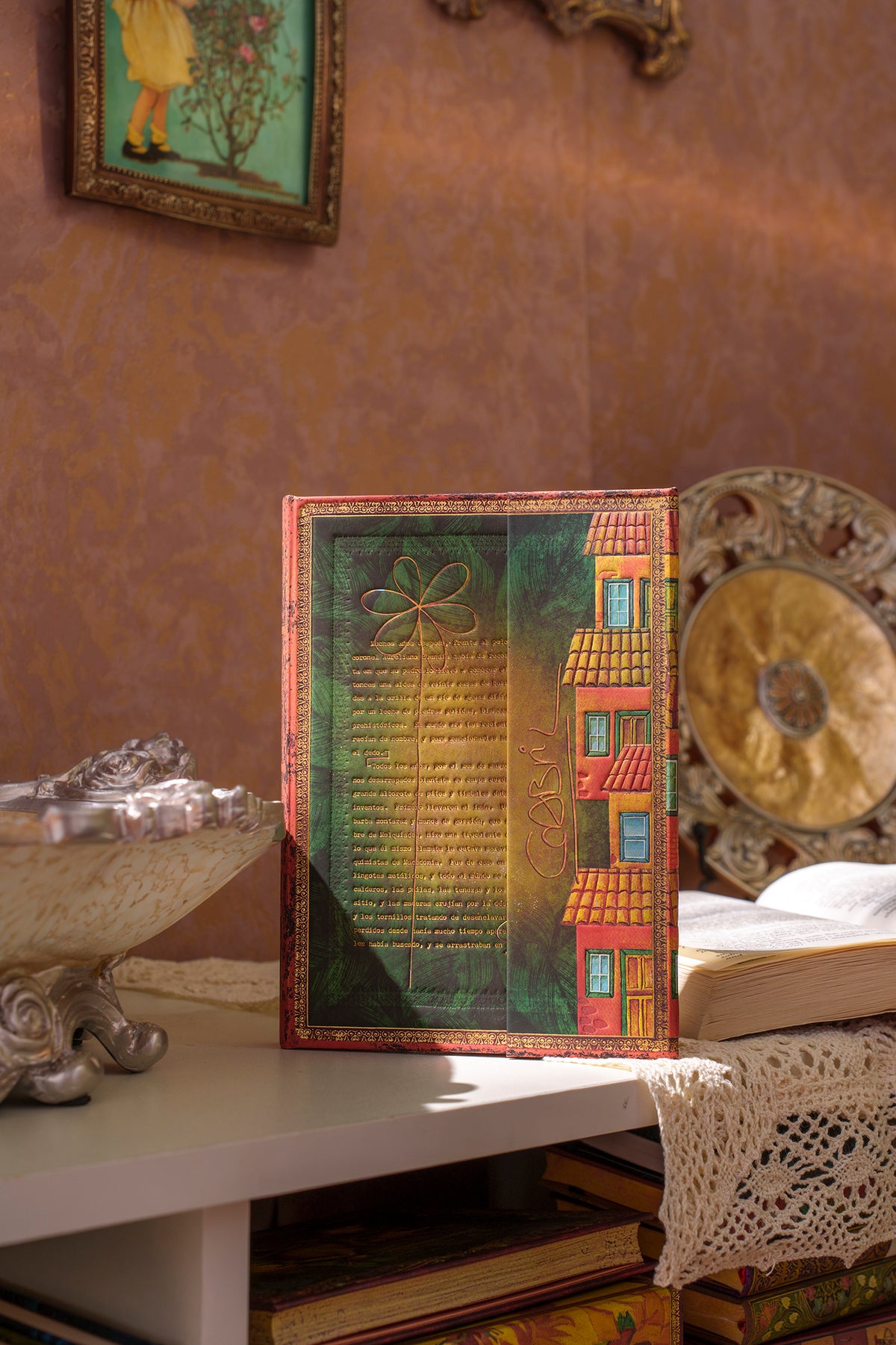 Paperblanks Garcia Marquez, One Hundred Years of Solitude Ultra Hardback Journal – Lined, 144 Pages – lifestyle image