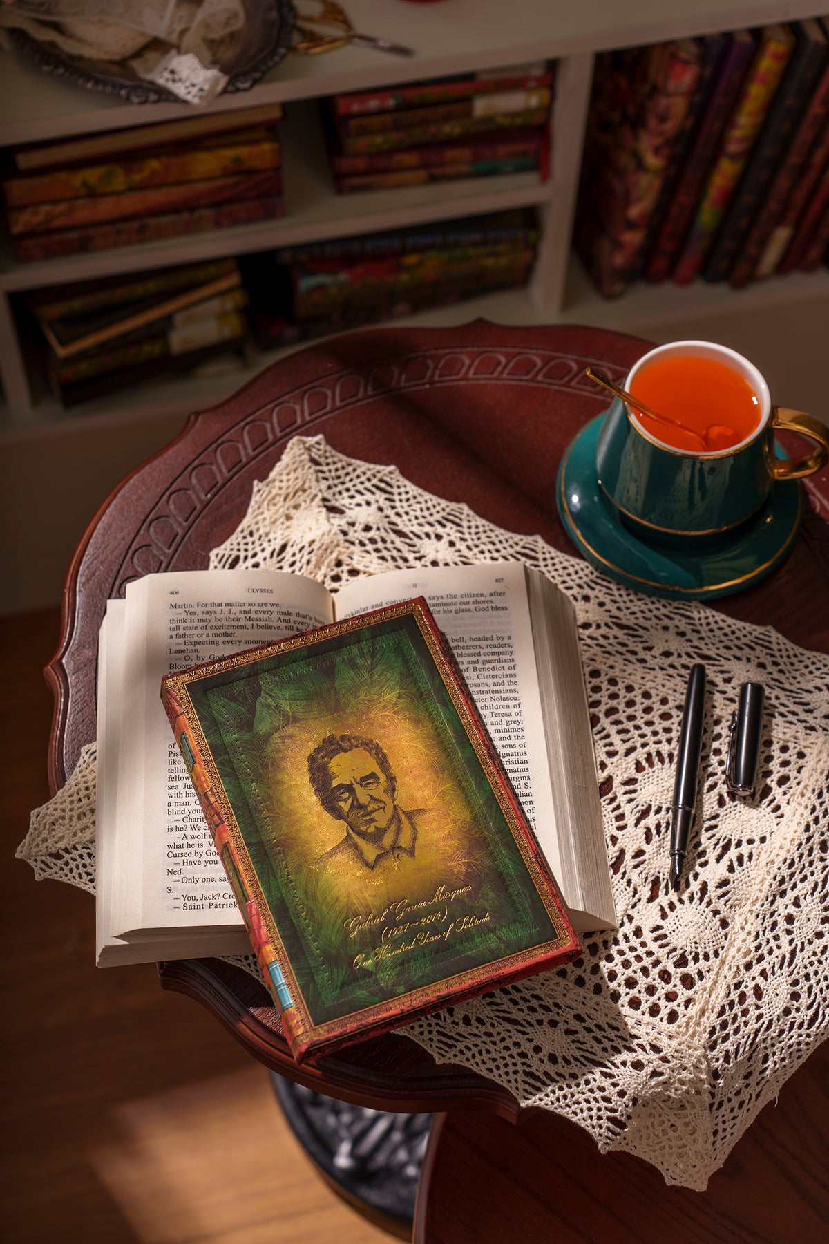 Paperblanks Garcia Marquez, One Hundred Years of Solitude Ultra Hardback Journal – Plain, 144 Pages – lifestyle image