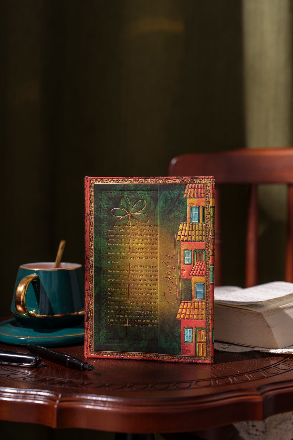 Paperblanks Garcia Marquez, One Hundred Years of Solitude Ultra Hardback Journal – Plain, 144 Pages – lifestyle image