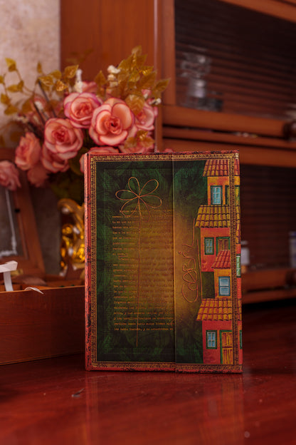 Paperblanks Garcia Marquez, One Hundred Years of Solitude Midi Hardback Journal – Plain, 144 Pages – lifestyle image