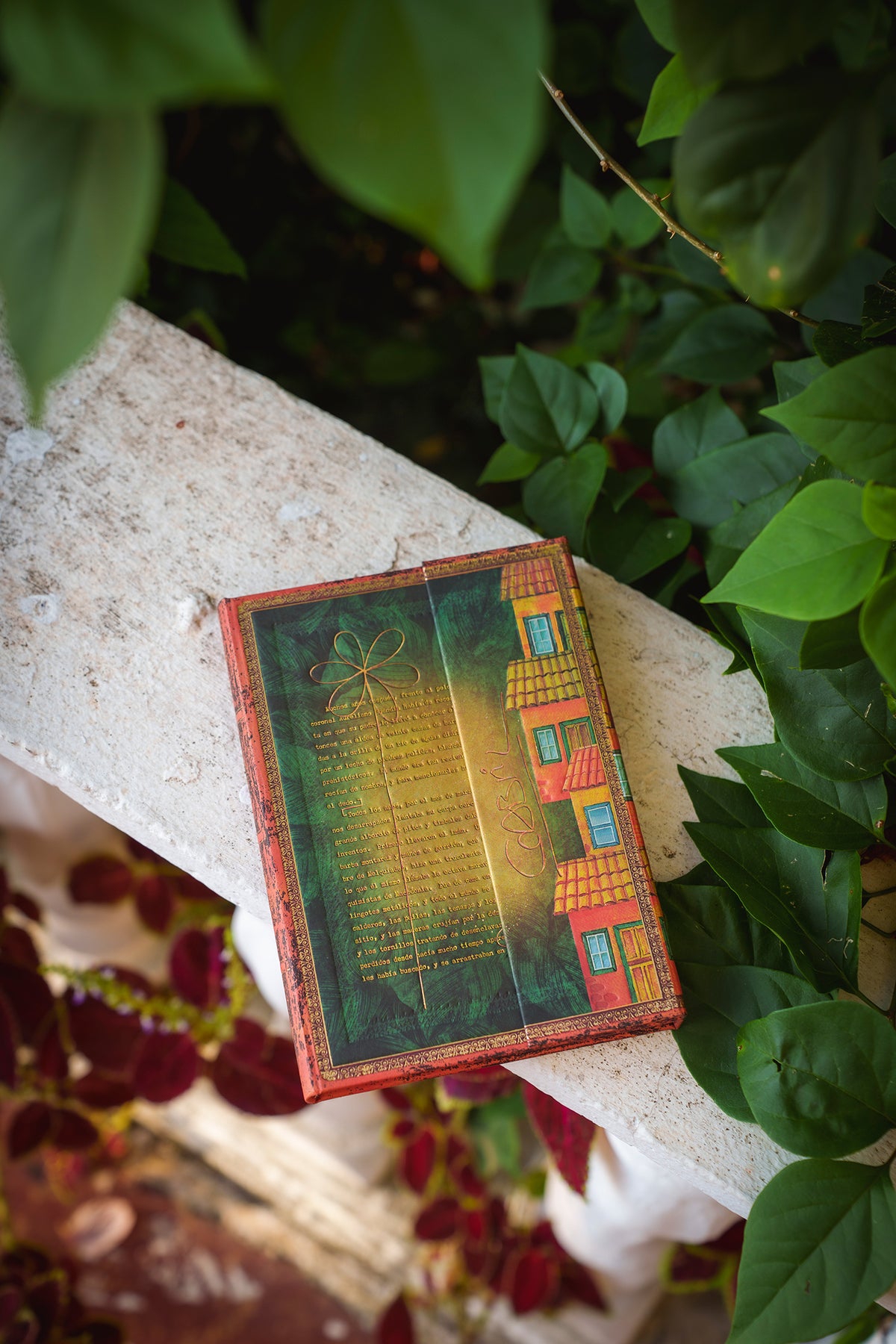 Paperblanks Garcia Marquez, One Hundred Years of Solitude Midi Hardback Journal – Plain, 144 Pages – lifestyle image