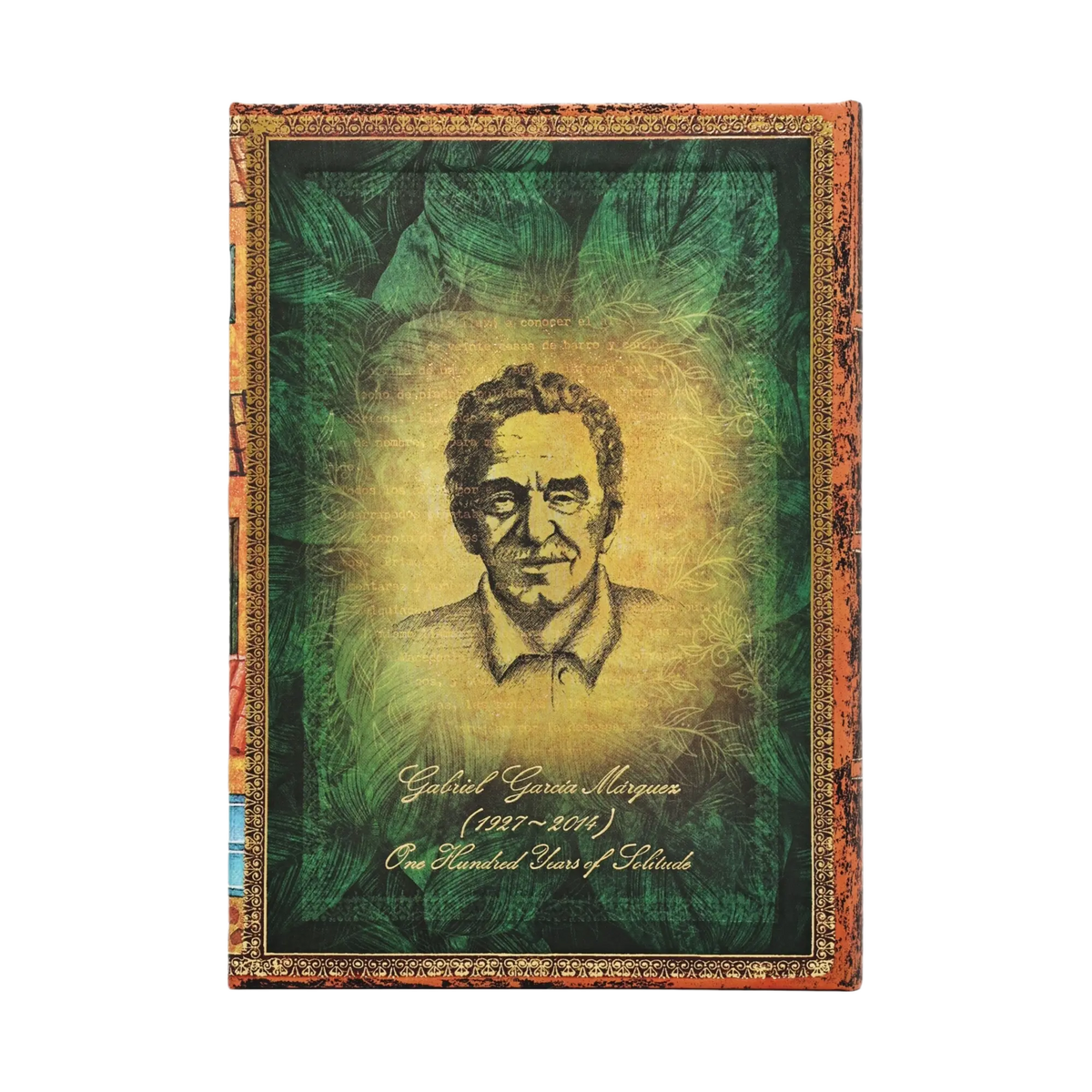 Paperblanks Garcia Marquez, One Hundred Years of Solitude Midi Hardback Journal – Plain, 144 Pages – back cover