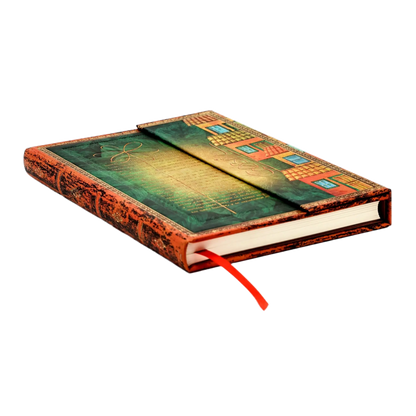 Paperblanks Garcia Marquez, One Hundred Years of Solitude Midi Hardback Journal – Plain, 144 Pages – page edge